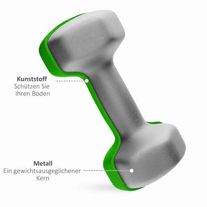 Hantelset mit Ständer 6 Kurzhanteln für Fitness Training