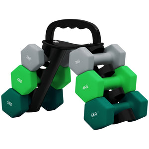 Hantelset mit Ständer 6 Kurzhanteln für Fitness Training