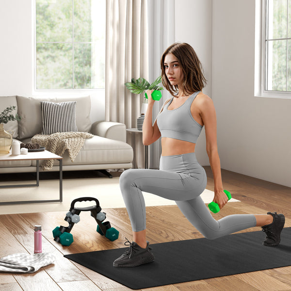Hantelset mit Ständer 6 Kurzhanteln für Fitness und Training