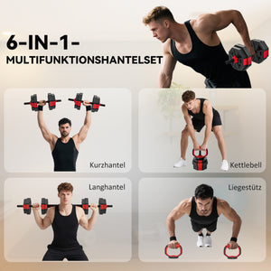 Hantelset verstellbar für Krafttraining zuhause 15kg