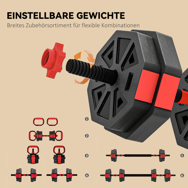 Hantelset verstellbar für Krafttraining zuhause 15kg
