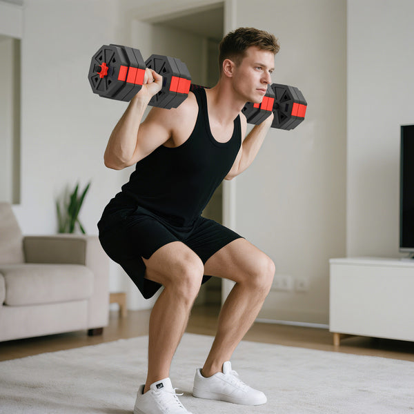 Hantelset verstellbar für Krafttraining zuhause 25kg
