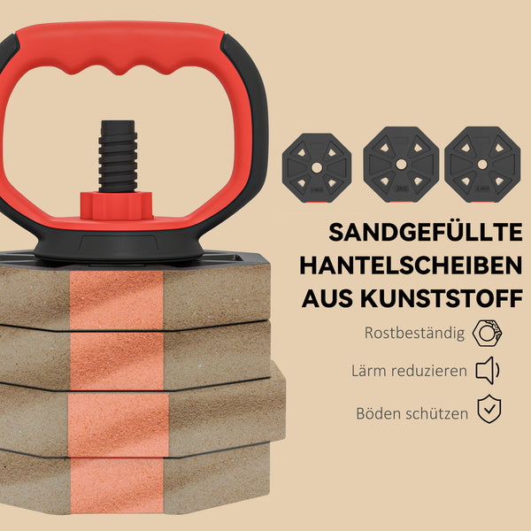 Hantelset verstellbar für Krafttraining zuhause 25kg