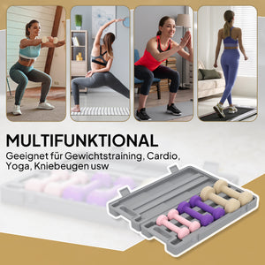 Hantelset verstellbar mit Koffer für Fitness und Zuhause