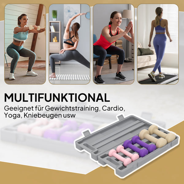 Hantelset verstellbar mit Koffer für Fitness und Zuhause