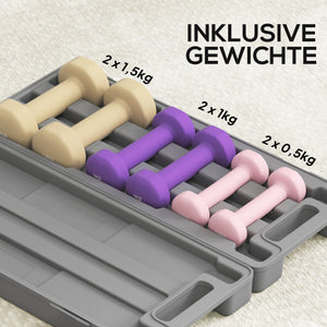 Hantelset verstellbar mit Koffer für Fitness und Zuhause