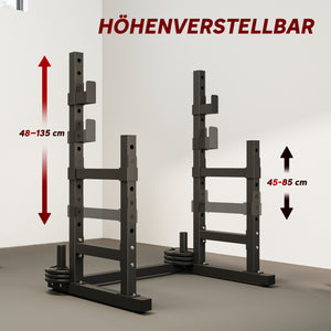Hantelständer für Hantelscheiben und Langhanteln 300kg Stahl
