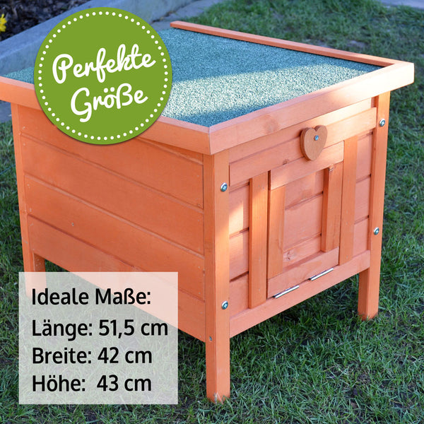 Hasenstall Nido Kleintierhaus aus Holz mit Rampe & Dach