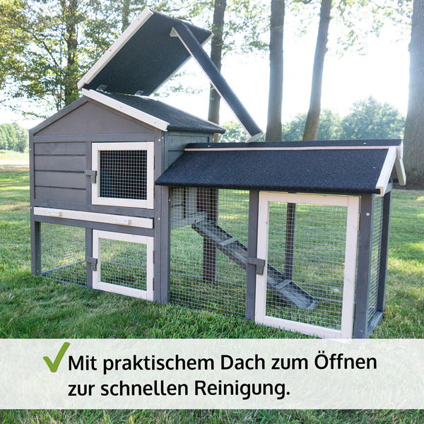 Hasenstall Paule mit Freigehege
