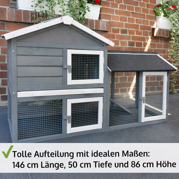 Hasenstall Paule mit Freigehege
