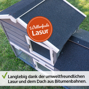 Hasenstall Paule mit Freigehege