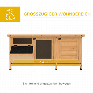 Hasenstall winterfest für Kaninchen und Meerschweinchen aus Holz