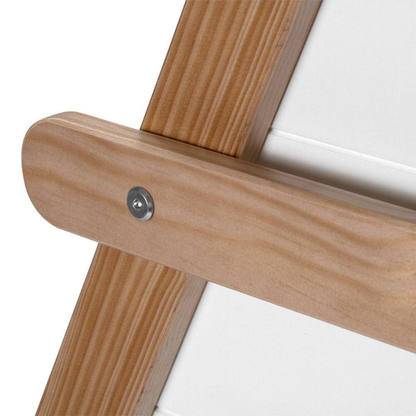 House bed, children's bed 90x200cm made of wood, white-natural