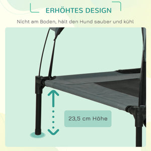 Haustierbett Baldachin 122x92x108cm Grau