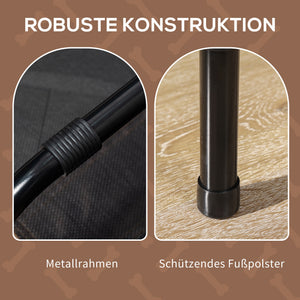Haustierbett Baldachin 122x92x108cm Kaffee