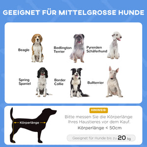 Haustierbett mit Baldachin für Outdoor-Nutzung Dunkelblau