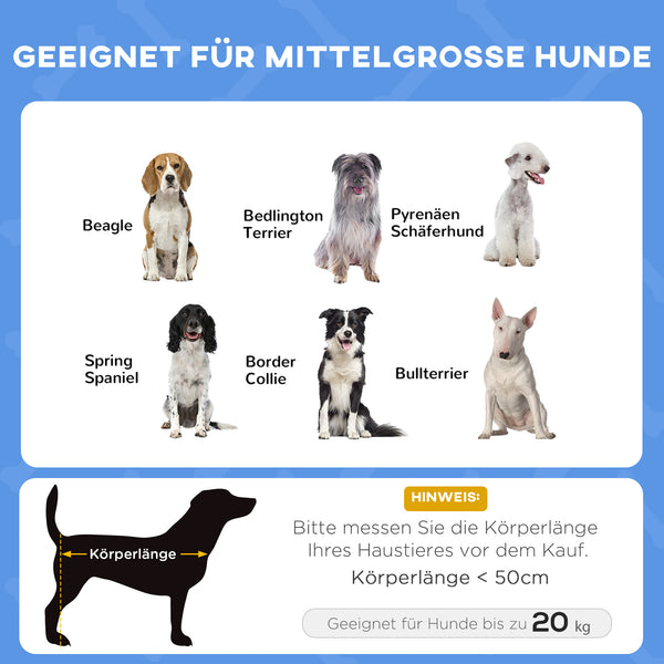 Haustierbett mit Baldachin für Outdoor-Nutzung Dunkelblau