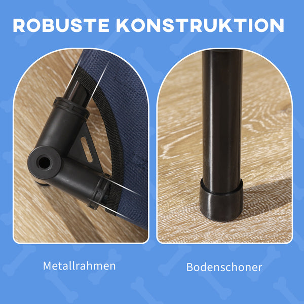 Haustierbett mit Baldachin für Outdoor-Nutzung Dunkelblau