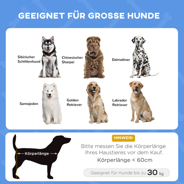 Haustierbett erhöht mit Dach vielseitig einsetzbar Dunkelblau