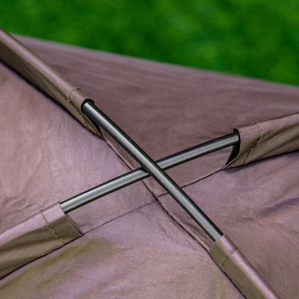 Haustierbett Outdoor mit Baldachin Hundebett Kaffee