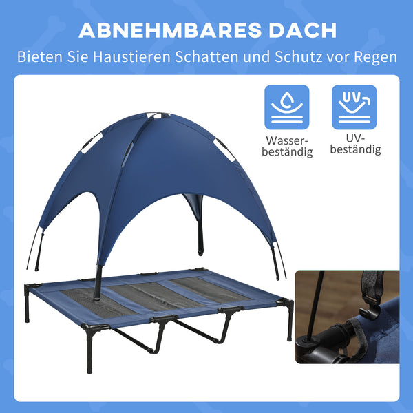 Haustierbett UV-Schutz für mittelgrosse Hunde Dunkelblau
