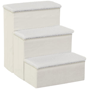 Haustiertreppe 40x54x48cm Weiss