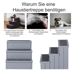 Haustiertreppe Einstiegshilfe mit Stauraum 40,5 x 44,5 x 38 cm