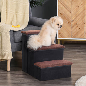 Haustiertreppe faltbar 40x54x48cm Schwarz