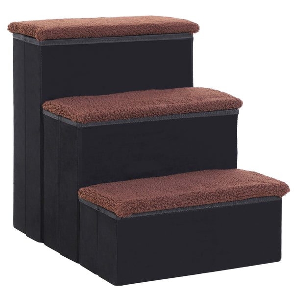 Haustiertreppe faltbar 40x54x48cm Schwarz