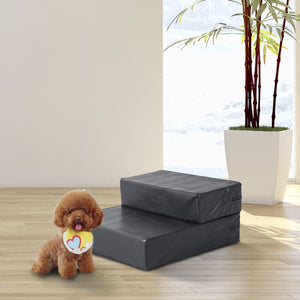 Haustiertreppe klappbar 45x39x20cm Schwarz
