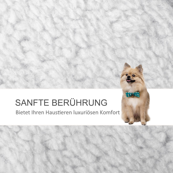 Haustiertreppe mit Kratzbaum für Katzen & Hunde 3-stufig Weiss