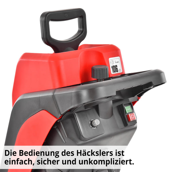 HECHT 625 Elektro Gartenhäcksler 40 Liter Fangsack 2500W