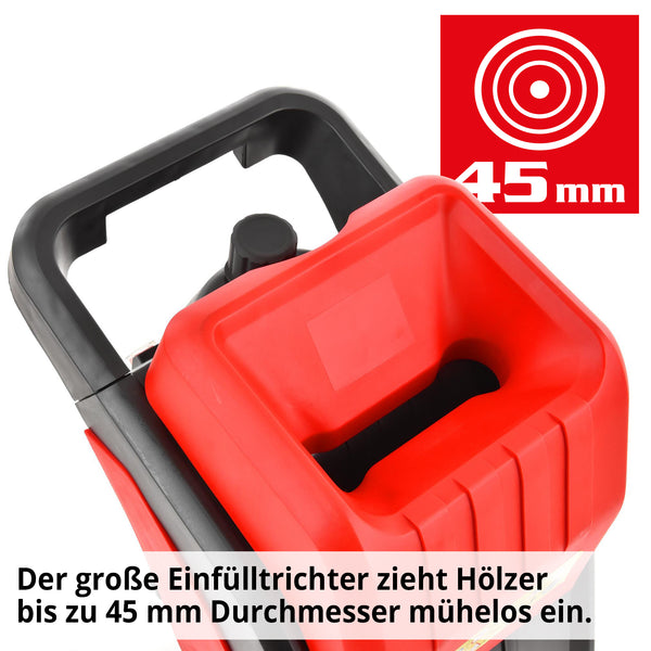 HECHT 625 Elektro Gartenhäcksler 40 Liter Fangsack 2500W