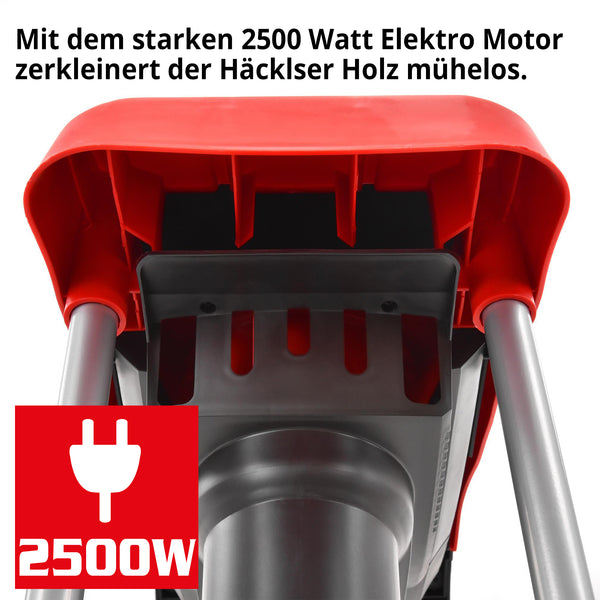 HECHT 625 Elektro Gartenhäcksler 40 Liter Fangsack 2500W
