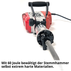 Hecht Abbruchhammer Meisselhammer Stemmhammer im Transportkoffer mit Rollen