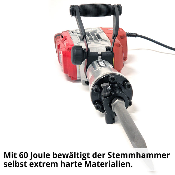 Hecht Abbruchhammer Meisselhammer Stemmhammer im Transportkoffer mit Rollen