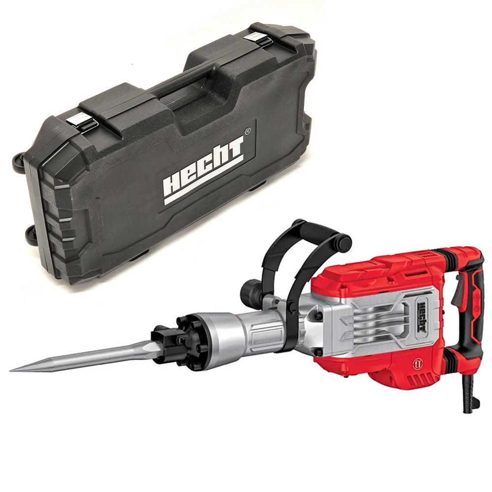 Hecht demolition hammer, chisel hammer, jackhammer in a transport case with wheels