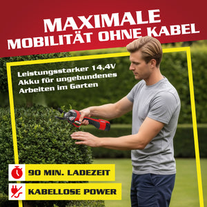Hecht Akku Baumpflegeset FlexCut 2in1  Astschere & Mini-Kettensäge kabellos