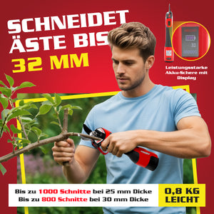 Hecht Akku Baumpflegeset FlexCut 2in1  Astschere & Mini-Kettensäge kabellos