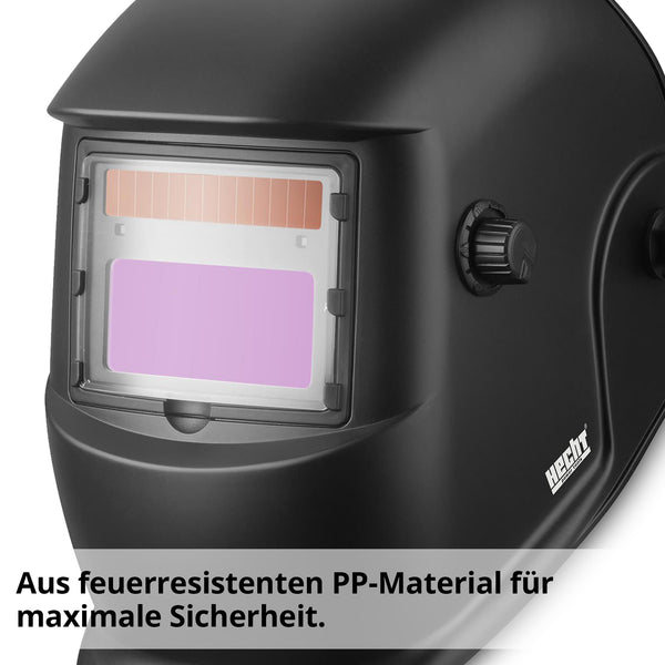 HECHT Automatik Schweisshelm mit Schleifmodus