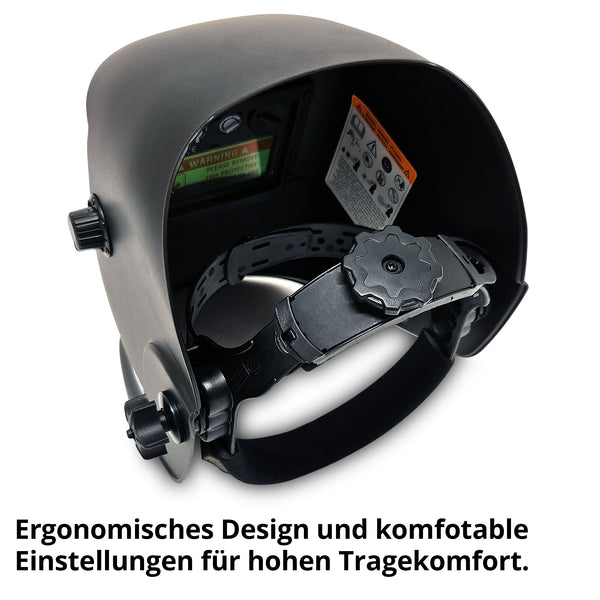 HECHT Automatik Schweisshelm mit Schleifmodus