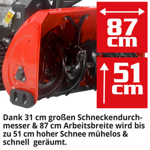 HECHT Benzin Schneefräse 9534 SQ