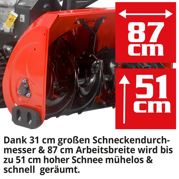 HECHT Benzin Schneefräse 9534 SQ
