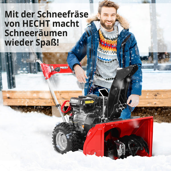 HECHT Benzin Schneefräse 9555
