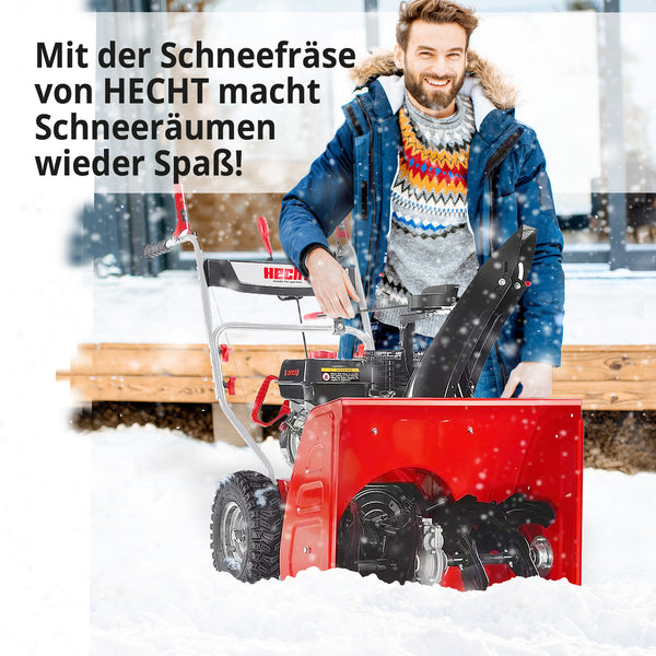 HECHT Schneefräse Benzin 9661