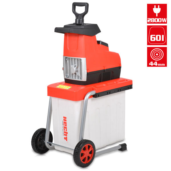 HECHT Elektro Gartenhäcksler 60 Liter Fangbehälter