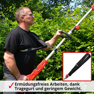 HECHT Elektro Teleskop Heckenschere 675 750Watt für kraftvolles Schneiden