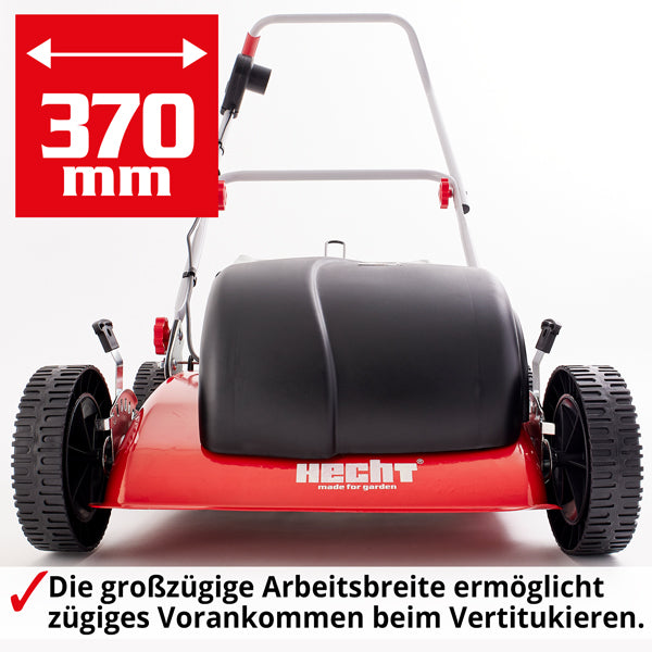 HECHT Elektro Vertikutierer 1700W und 50l Grasfangkorb