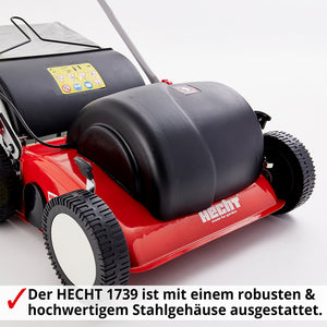 HECHT Elektro Vertikutierer 1700W und 50l Grasfangkorb