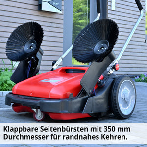 Hecht Handkehrmaschine CleanMax 105cm Arbeitsbreite, leise & effizient